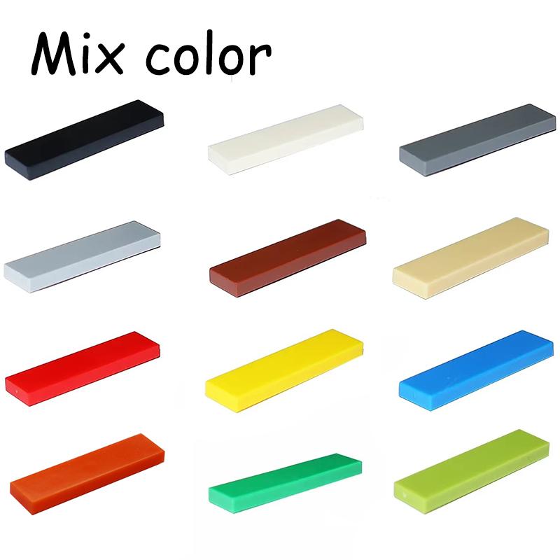 50/200PCS 2431 Dimension 1x4 Flat Tile 1*4 Blocks MOC Assemble Particles Smooth Construction Bricks DO IT YOURSELF Learning Creativity Toy ideal for