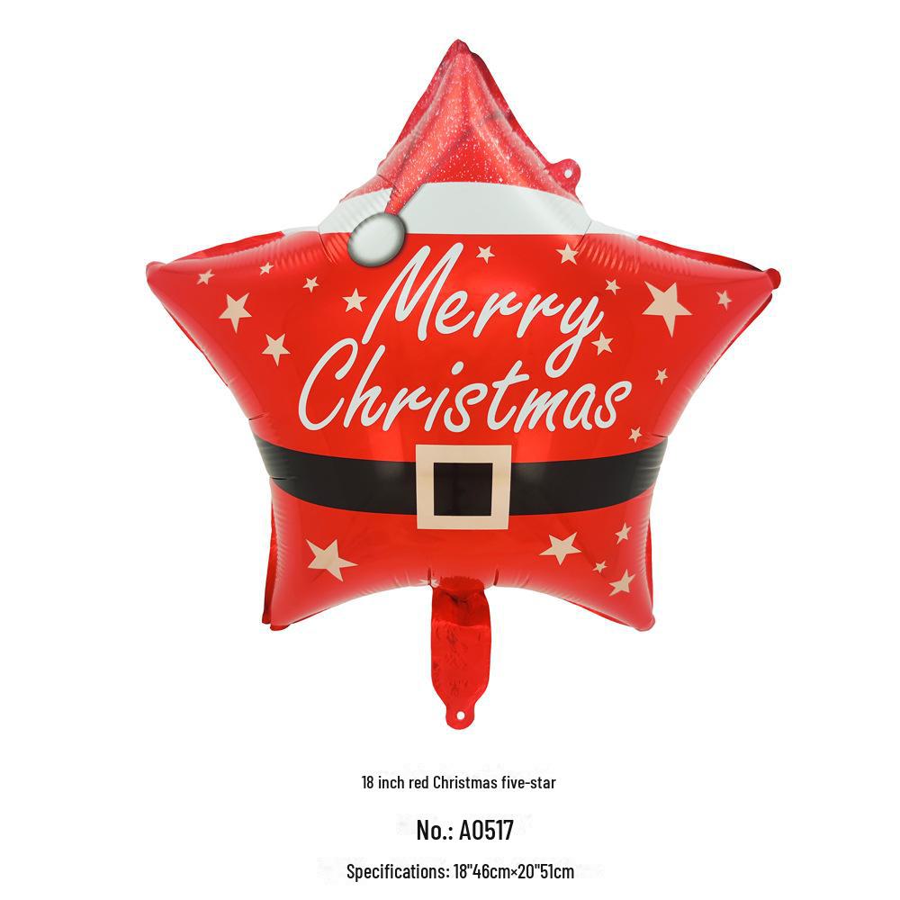 Christmas Cartoon Balloons: Santa, Snowman, Elk, Christmas Tree Decorations