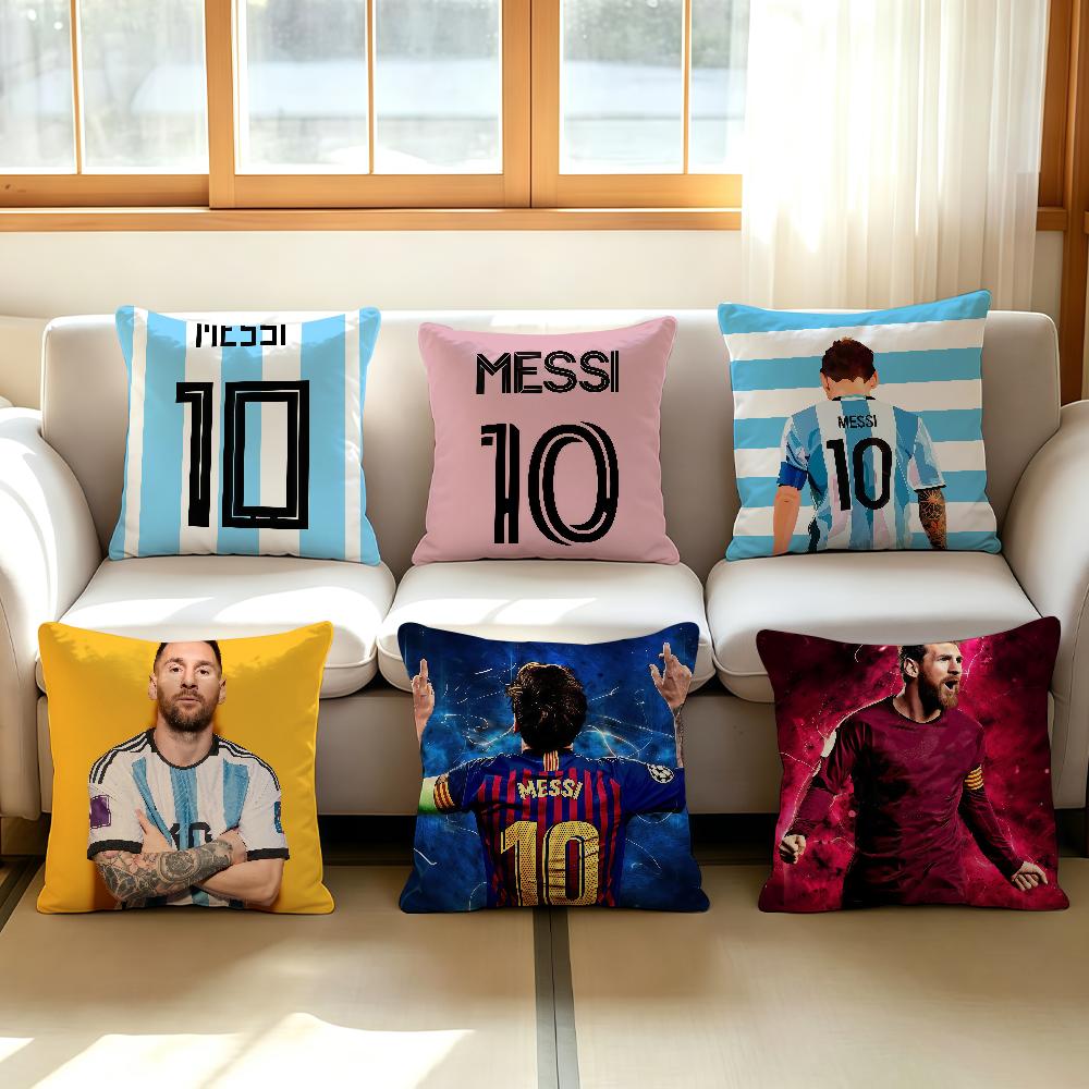Goat Football Cushion Cover Comfortable Decorative For Bedroom Living Room Dormitory Picnic And Holiday Decoration Mmessi