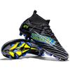 New High-top Football Shoes Men's Fly-woven Breathable Socks Professional Training Sneakers Long Nails Broken Nails Football Shoes Spot