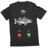 Herr T-shirts Fih Calling Påminn Mig Meddelande Avböj Acceptera Telefonsamtal Fisk Fantastiska T-shirts Kortärmade T-shirts Kläder