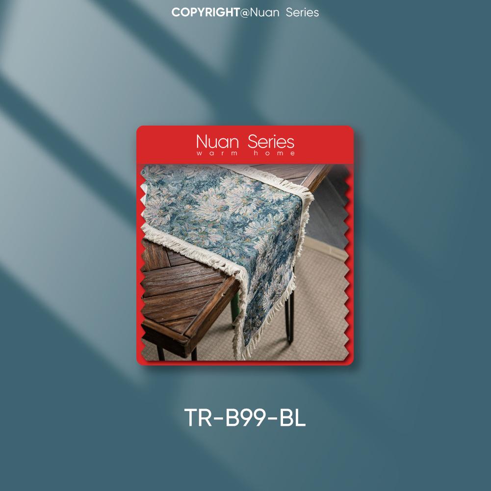 1 Stück Nuan Serie Modische Kunst bedruckte Tischflagge mit Quastenkante Weicher Tischläufer für für Esstischdeko Küche für Heimtisch Heimdeko