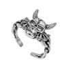 Neuer Punk Teufel Schädel Live Ring Hip-Hop Herrenring Geschenk