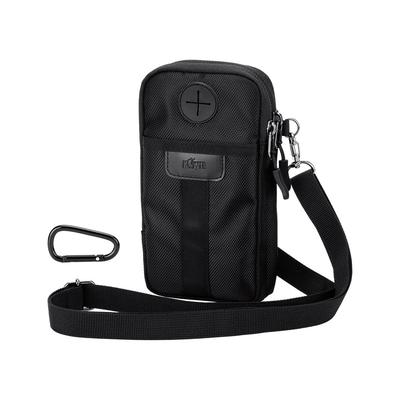 KIWIFOTOS Vision Pro Smartphone Protective Storage Smartphone Pouch for Mobile Phone Small Item Shoulder Crossbody Outdoor Carabiner Black Bag, Case,