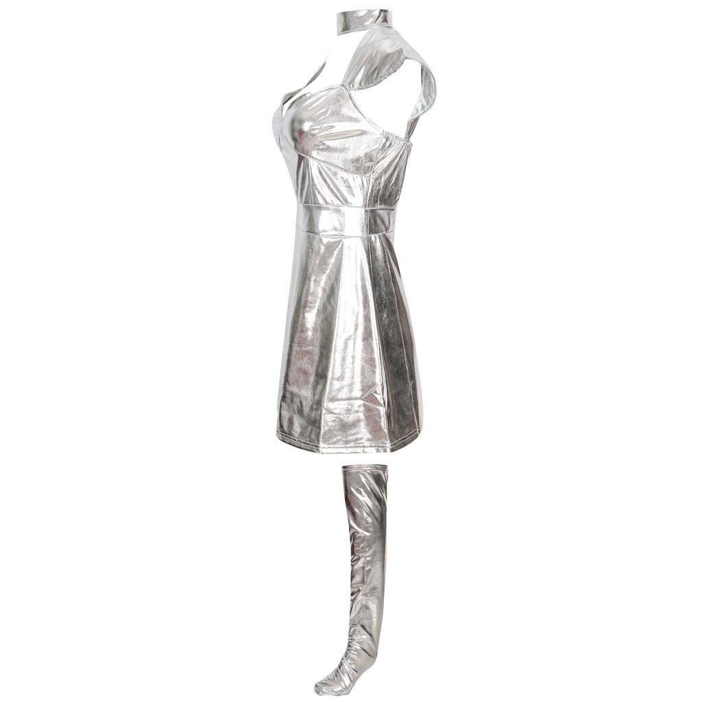 M-XL Halloween Outer Space Warrior Costume Cosplay Star Wars Female Warrior Costume, Stage Costume