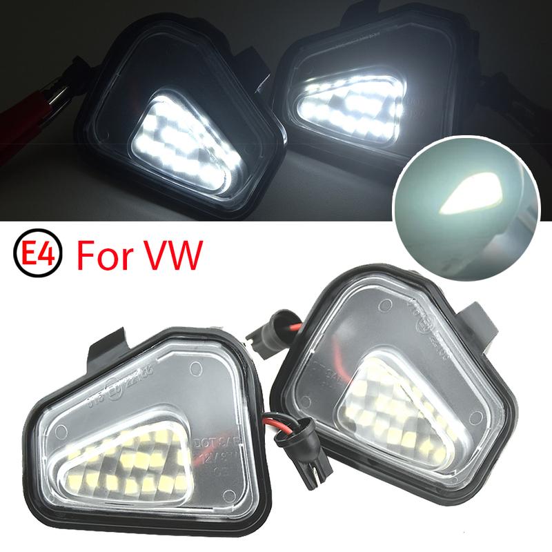 Fit For VW Scirocco137 2008- For VW EOS 1F7 1F8 2009-2015 2PCS LED Puddle Light Under Side Mirror Light