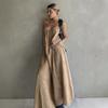 Womens Loose Cotton Slip Dress 2026 A-Line Maxi Low Neck Vacation Beach Outfit