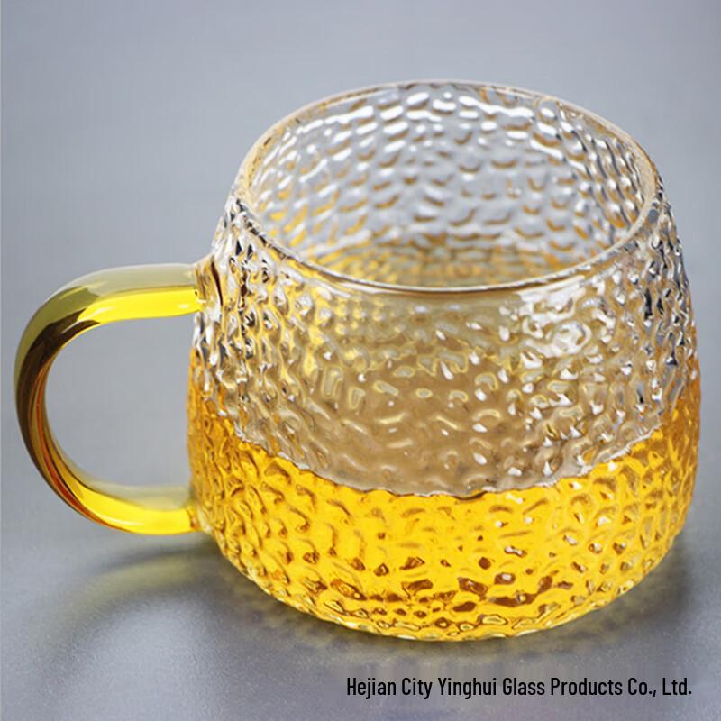 

Heat-Resistant Hammered Glass Water Cup