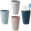 Bathroom Tumbler, 450ml/15.8oz Plastic Tumbler, Nordic Style Design, Strong And Drop-resistant, Suitable For Adults, Teenagers And Children. 4pcs (812