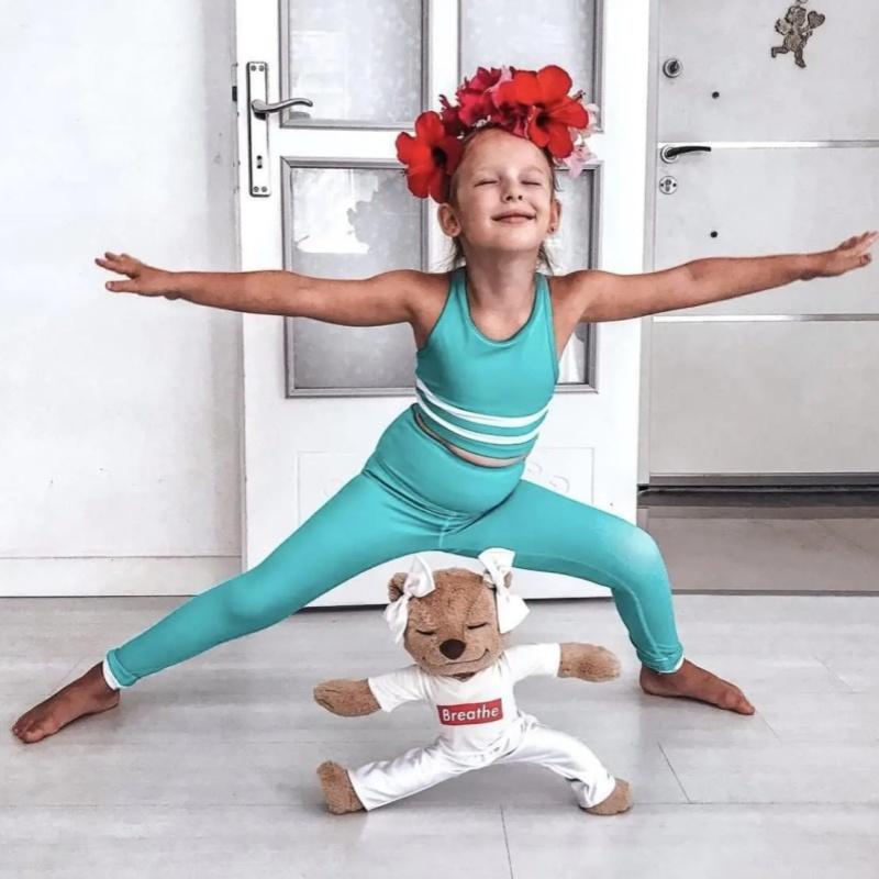 1-3PCS Cute Yoga Bear Doll Variety Shape Doll Plush Toys for Kids Brown Adjustable Pose Bear Companion Sleeping Doll for Kids