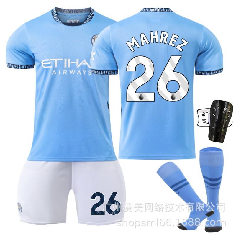 Manchester City Heim-Fußballtrikots 9 Harland 47 Forden 19 Alvarez 11 Doku 2425 Trikot-Set