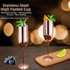 Unbreakable Metal Cocktail Glasses Creative Metal Goblet New Steel Champagne Flute  Wine Drinking