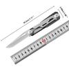 VOLKEN Industrial Grade Stainless Steel EDC Multi-Tool Knife with Key Ring 18.5cm Overall Length for Daily Use Outdoor Adventure