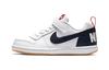 Court Borough Low Slip Resistant Abrasion Resistant Balance Low Top Skateboard Shoes White Red Blue 870025-105