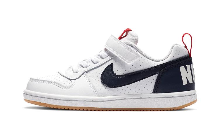 

Nike Court Borough Low Slip Resistant Abrasion Resistant Balance Low top Skateboard Shoes White Red Blue 870025-105 28