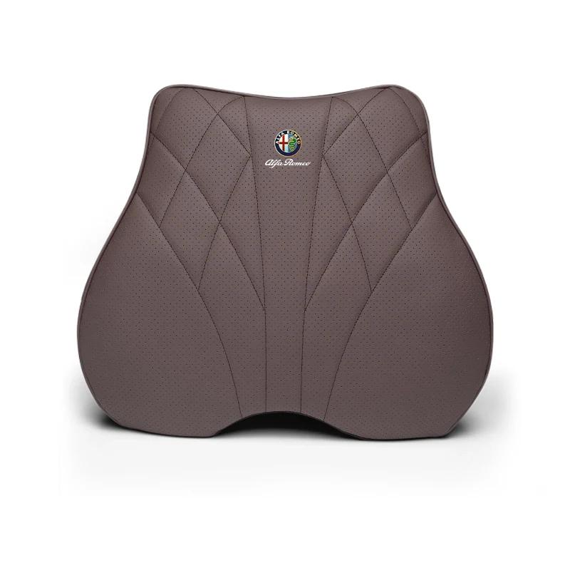 Car Stickers For Alfa Romeo Memory Cotton Car Headrest Lumbar Support Auto Neck Pillow Seat Covers For Alfa Romeo Giulietta Mito