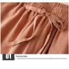 Women's High-Waisted Cotton-Linen Wide-Leg Pants - 2024 Summer Slimming, Versatile, Loose, Straight-Leg Design