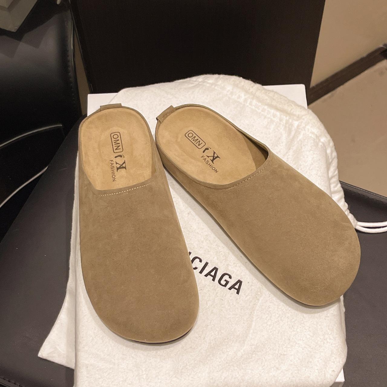 

Носіть ретро сумку на голові на товстій підошві півшльопанці для жінок 2025 осінь великий розмір повсякденні та зручні, шльопанці на один крок, тренд 41 темного кольору хакі