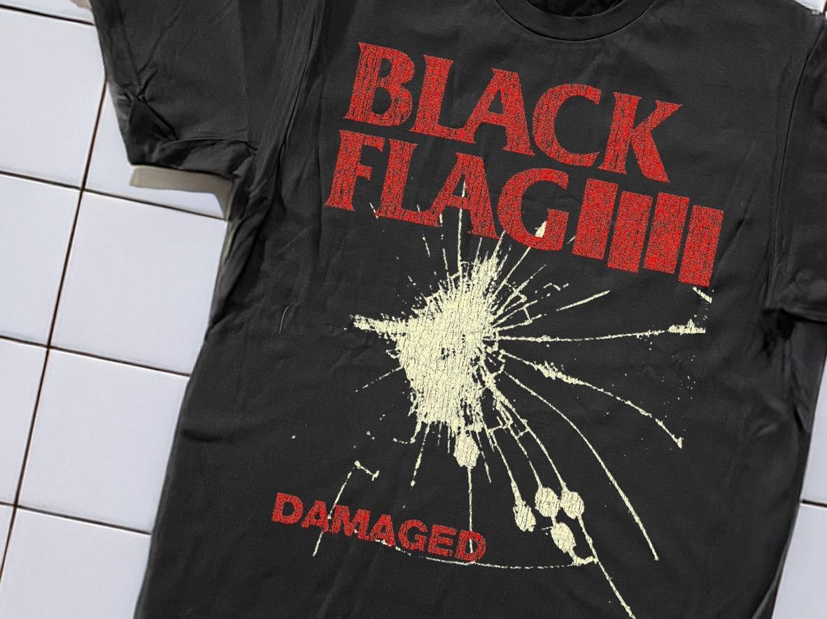 1981 Damaged Flag Promo T-Shirt Black XXL S