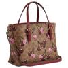 Coach Mollie Cherry Print Coated Canvas Tote Bag Women Tote Brown Multicolor CZ772-IMTAM