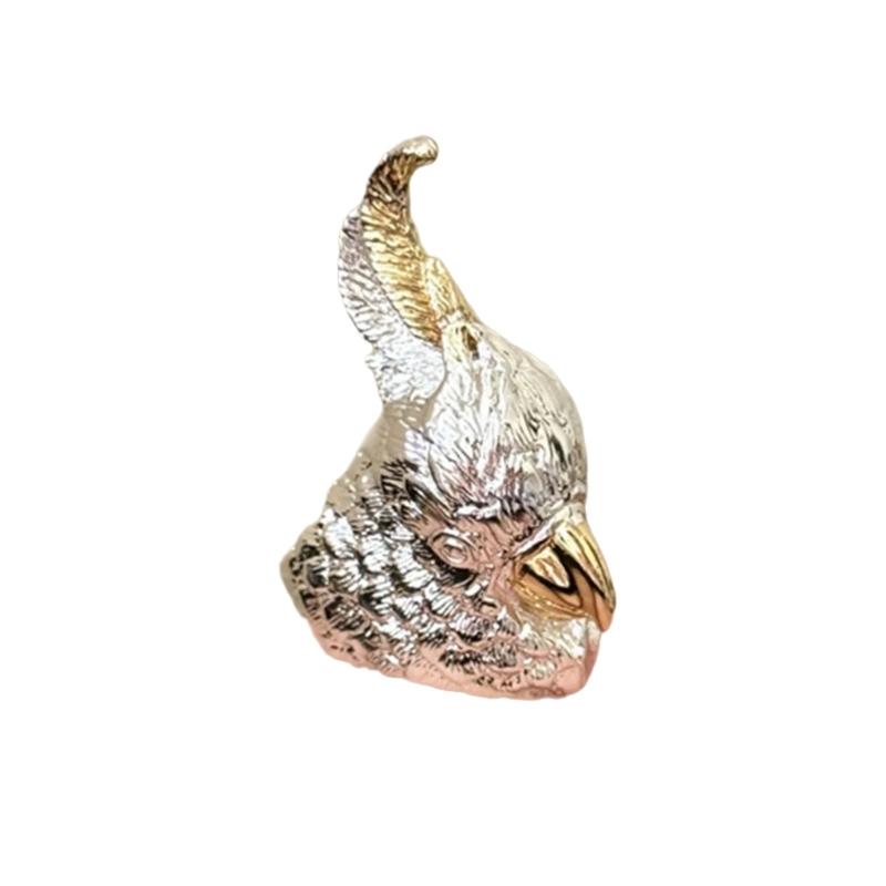 Artistic Conure Molded Statement Hoop Modifiable Size Traditional Oil Drop Workmanship Comfortable Metal Jewelry Gift