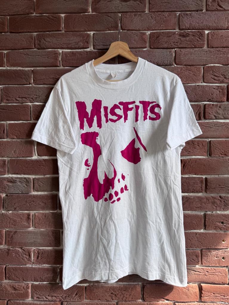 80s Misfits Crimson Ghost Skull Shirt Horror Punk Band Tee L Unisex T-Shirt