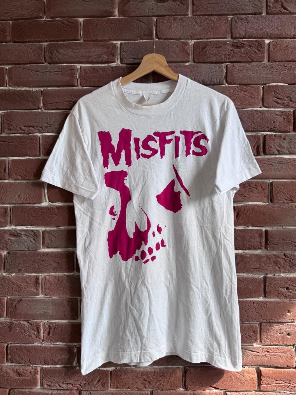 80s Misfits Crimson Ghost Skull Shirt Horror Punk Band Tee L Unisex T-Shirt XXXL