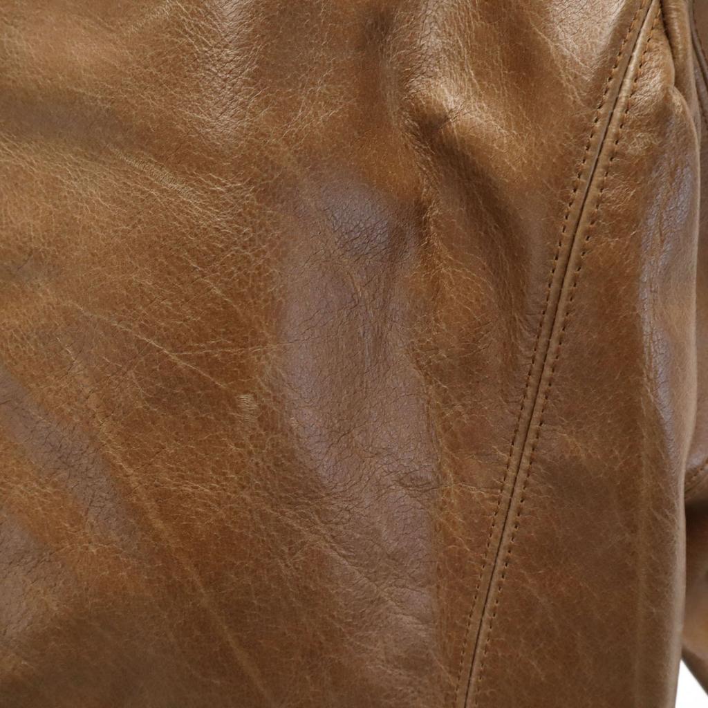 90s Old leather jacket 38 Camel Men's Used