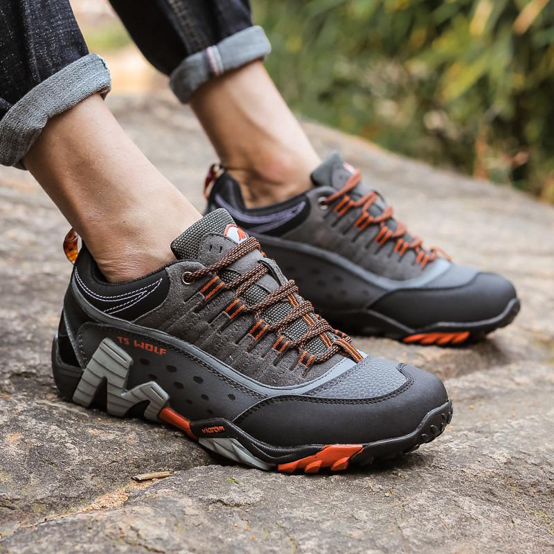 Platform Non -Slip Hiking Shoes Men Outdoor Waterproof Sneakers Men Breathable Couple Trekking Sport Shoes Camping Shoes Men
