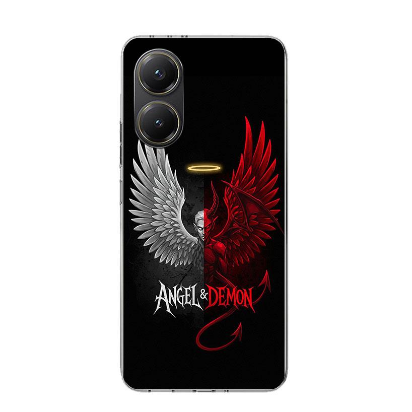 Angel Wings Devil Bad Phone Case For Xiaomi Poco X7 X6 X5 Pro F7 Ultra Redmi 15C 15 13 13C 12 12C 10 10A 10C 9 9A 9C 9T Cover Po