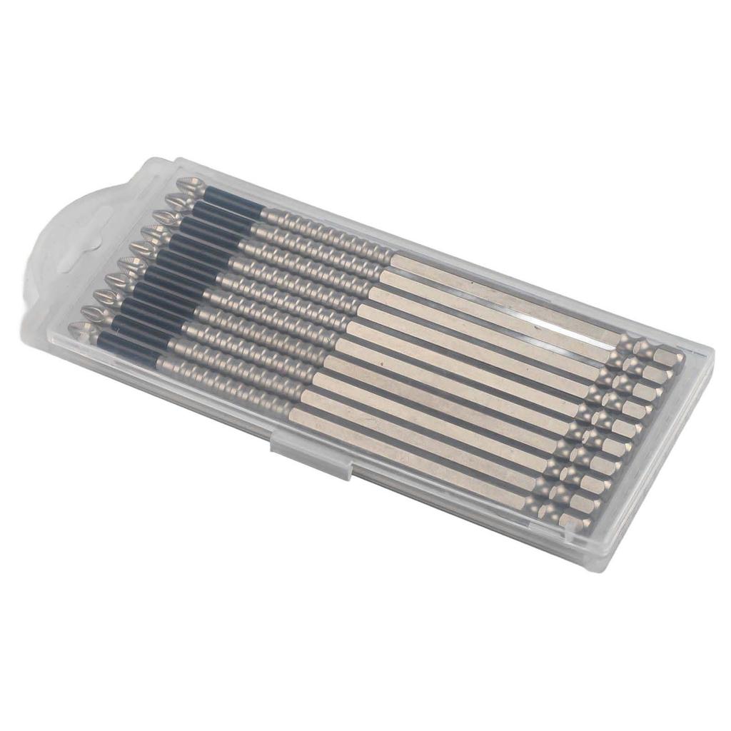 Screw Driver Bit Pack of 10 with Magnetism and High Strength Alloy Steel