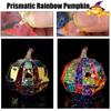 Iridescent Pumpkin Light Prismatic Pumpkin Figurines Night Light Pumpkin Decorations Night Light Halloween Party Decoration LED