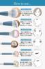 Frepice Makeup Brushes [Set of 12] Powder Brush, Eyeshadow Brush, Ribbon, Makeup Brush Pouch, Makeup/Aqua Ribbon