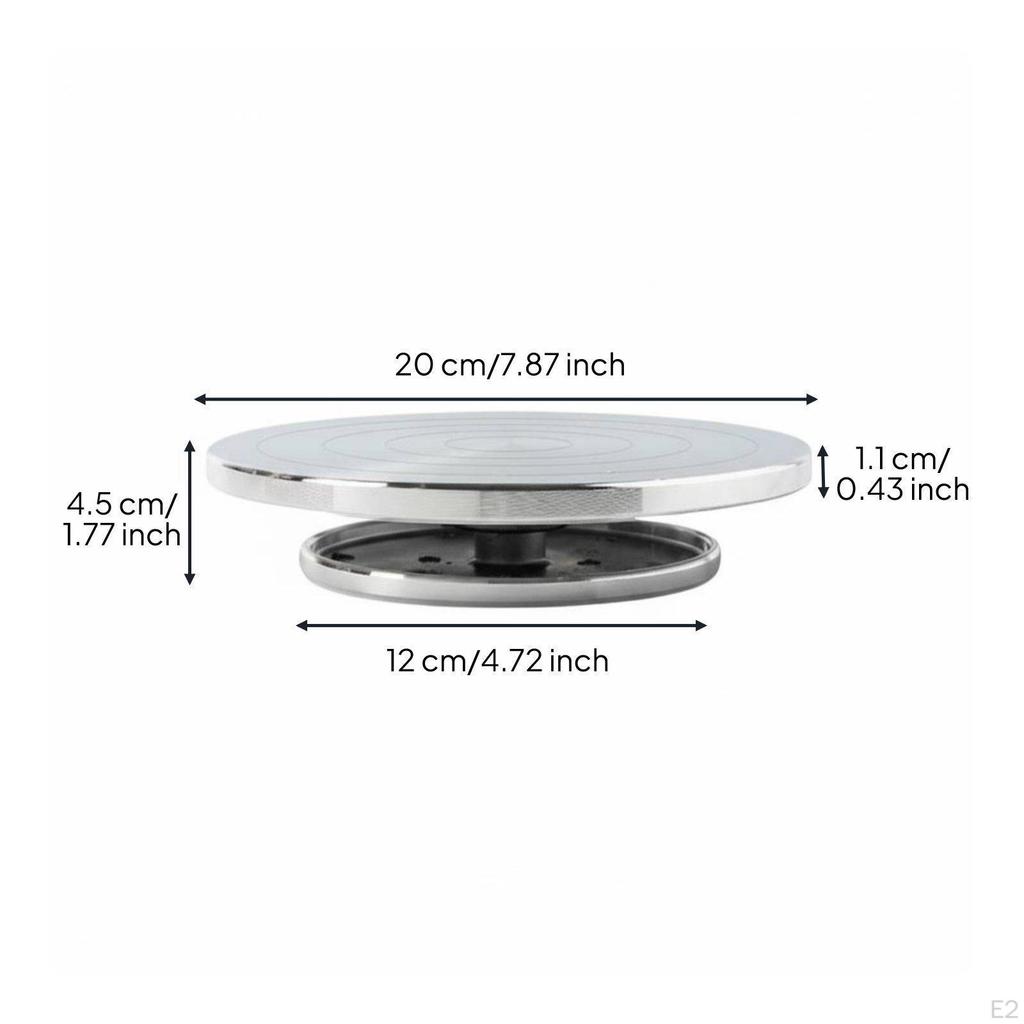 Aluminum Clay Turntable Smooth Rotation Pottery Banding Wheel Versatile Use Sculpting