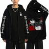 Hot Anime Death Note Zipper Hoodie Men Women Manga Streetwear Long Sleeve Zip Up Jacket Unisex Vintage Zip Up Sweatshirts Coat