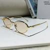 Euro Metal Oval Sunglasses With Uv400 Protection For Fashionable Summer Outings