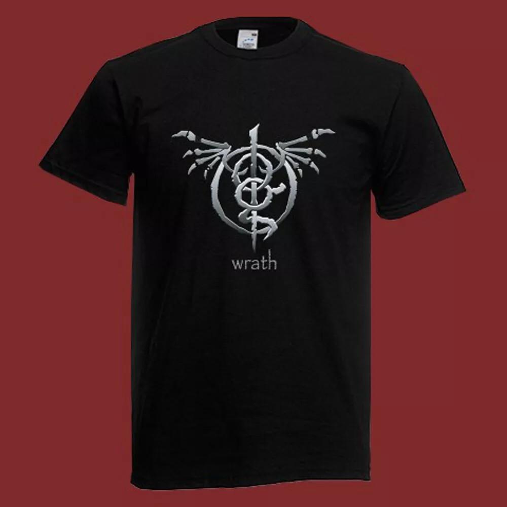 Хлопковая футболка с черным логотипом Lamb of God Wrath Полный размер S-5XL Унисекс XXXL