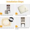 Stretch Chair Seat Covers 1/2/4/6Pcs Removable Washable Dining Chair Covers Anti-Dust Dining Roomseat Cushion Slipcovers