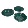 Gold Panning Kit 14 and 15 Inch Round Pan 13.8 Inch Sieve Outdoor Gold Prospecting Collection Tools Green