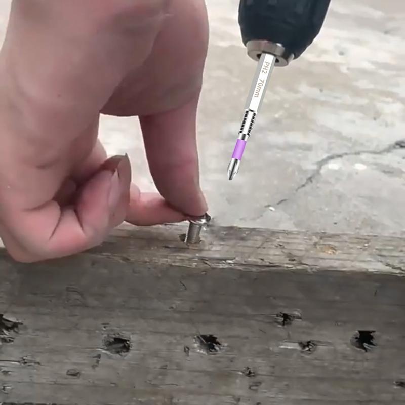 High Torque Chrome Plated Antislip Impacts Crosshead Screwdriver Bits Set, Magnetic Drill Heads Suitable for Power Tool