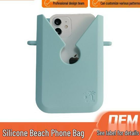 Silikonowy Uchwyt na Telefon Plażowy - Przenośny Wodoodporny Pokrowiec