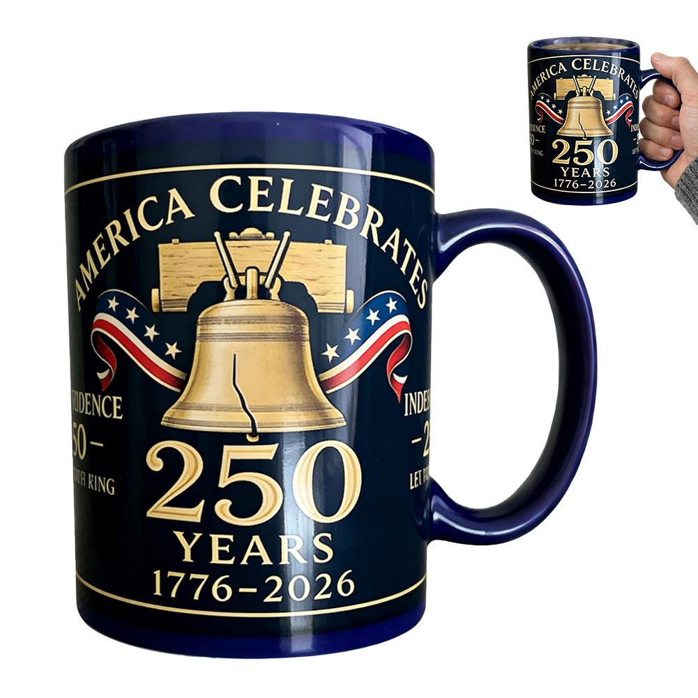 

250th Anniversary Decanter Bottle, Heritage Glass for Liquor Scotch Bourbon Wine, USA Patriotic Fathers Day Gift for Men Dad