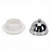 Ceramic Butter Dish with Stainless Steel Lid Cheese Butter Crock Container Dessert Bowl for Home Kitchen Counter