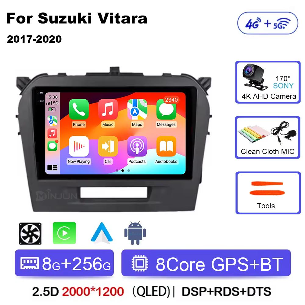 Android 14 Carplay Auto Qualcomm Car Radio Multimedia Player For Suzuki Vitara 2017 2018 2019 2020 Autoradio Stereo Head Unit