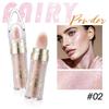 JULYSTAR Polvere da Picchiettare Illuminante, Spugnetta con Polvere Scintillante Magica per Viso Corpo, Illuminante per Trucco da Palcoscenico per Occhi Labbra Clavicola