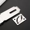 304 Stainless Steel Anti-theft Lock Plate for Cabinets and Drawers, Thickened 2.0, Old-fashioned Style Door Hasp and Staple Padlock.