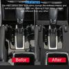 Hot 6Pcs Carbon Fiber Interior Gear Shift Set Cover Trim For 13-17 Honda Accord