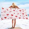Rosa Herz Aufdruck Handtuch Sport Schnelltrocknend Super Saugfähig Camping Handtuch Super Weich Leichtgewicht Fitnessstudio Schwimmen Yoga Strandhandtuch