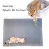 Large Silicone Cats Litter Catcher Mat Treats Feeding Mat Nonslip Dog Bowl Mat Waterproof Dog Bowl Pad for Food Water