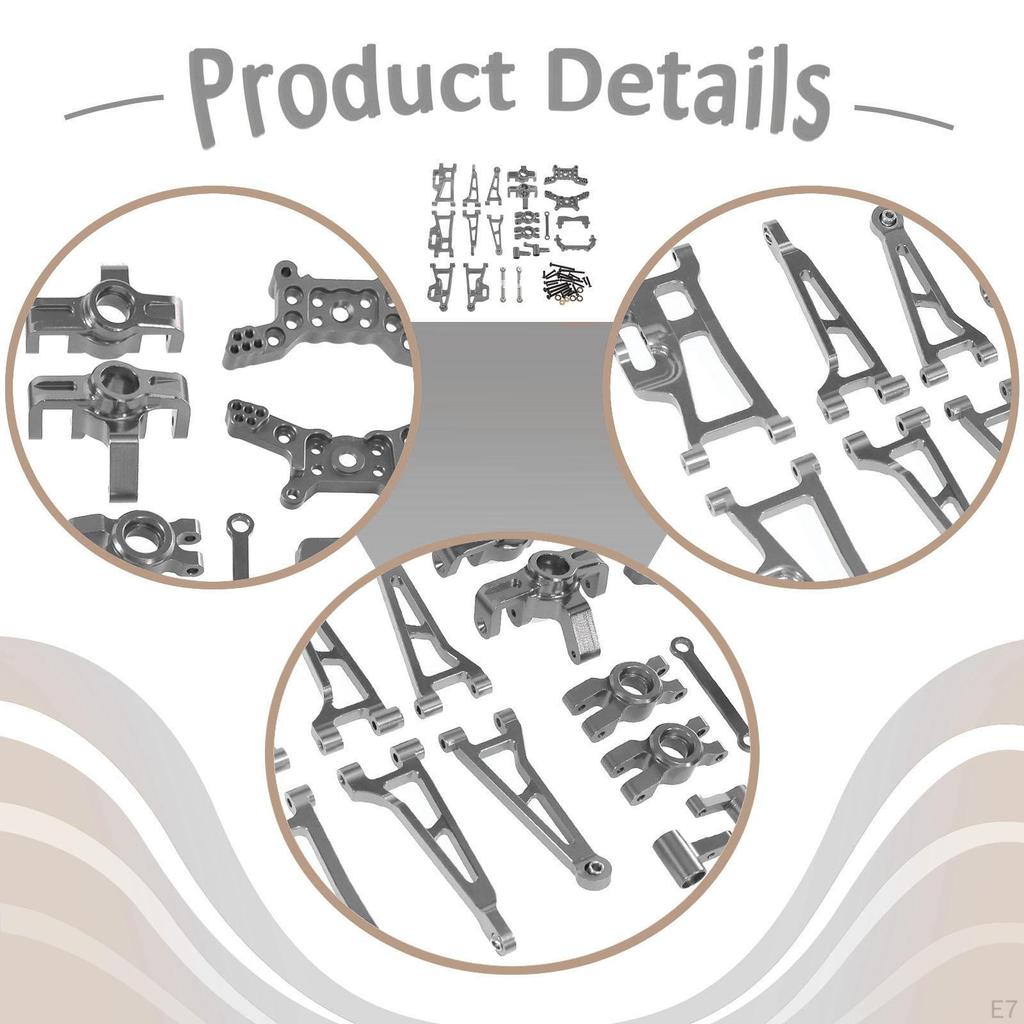 1/14 RC Car Upgrades Front and Rear Shock Aluminum Alloy DIY Accessories Accessory Lower